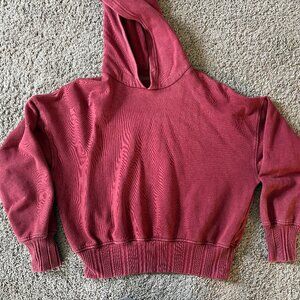 Aerie Red Cropped Hoodie - Sz M